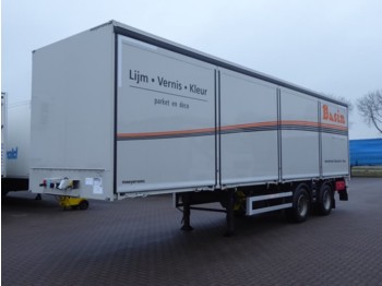Closed box semi-trailer Renders FULL SIDE DOORS 3T TAILLIFT STEER AX: picture 1
