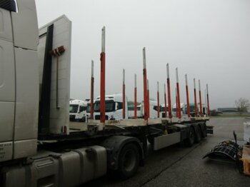 Semi-trailer, Forestry trailer for transportation of timber Ressenig Holzauflieger, 8 Paar Rungen: picture 1