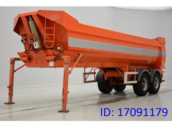 Tipper semi-trailer Robuste Kaiser 24 cub in steel: picture 1