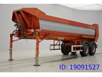 Tipper semi-trailer Robuste Kaiser 27 cub in steel.: picture 1