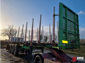 Dropside/ Flatbed semi-trailer Robuste Kaiser Oplegger LAmes/Steel bois wood: picture 1