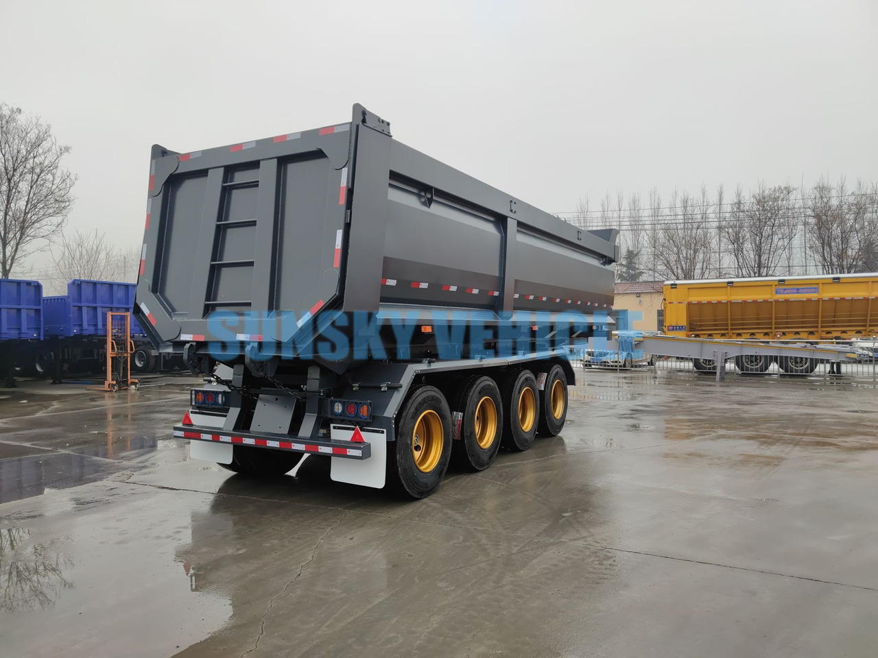New Tipper semi-trailer for transportation of bulk materials SUNSKY 4-Axle Dump Semi-trailer: picture 8