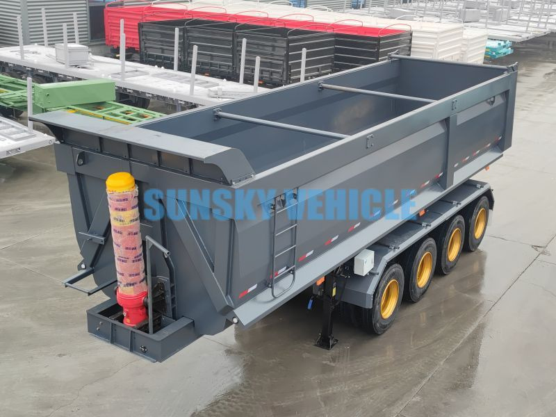 New Tipper semi-trailer for transportation of bulk materials SUNSKY 4-Axle Dump Semi-trailer: picture 4