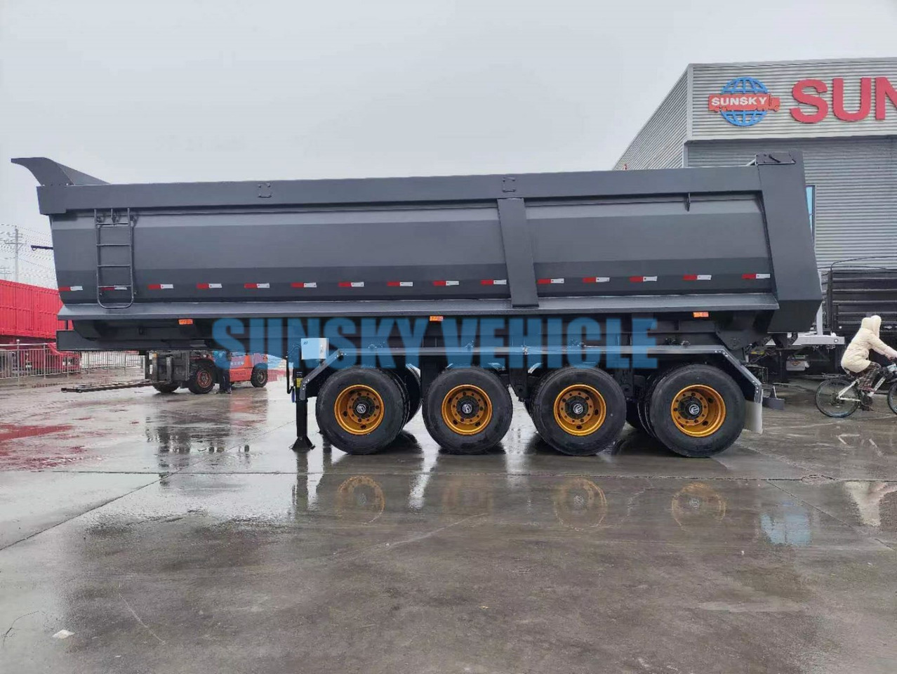 New Tipper semi-trailer for transportation of bulk materials SUNSKY 4-Axle Dump Semi-trailer: picture 7