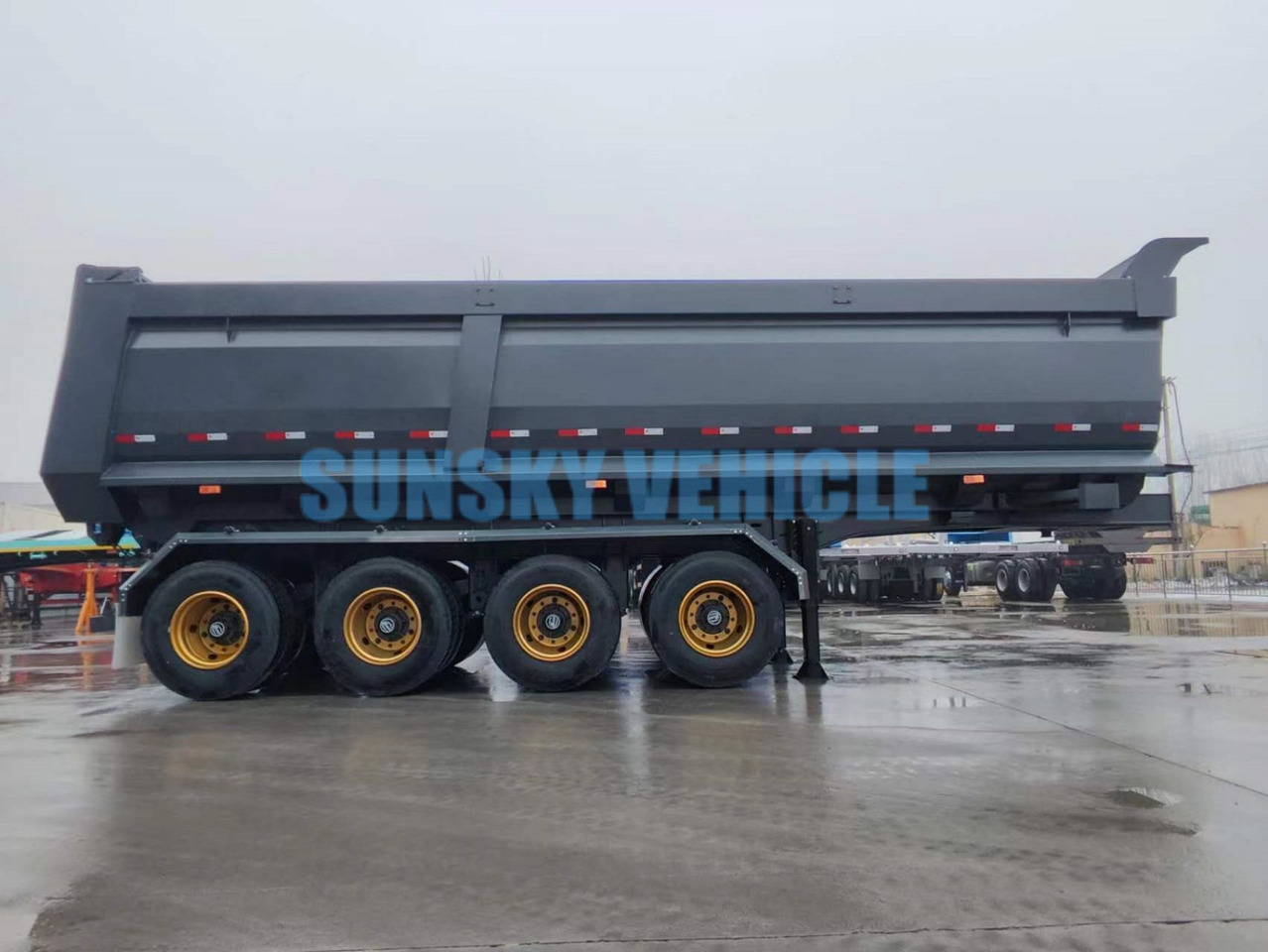 New Tipper semi-trailer for transportation of bulk materials SUNSKY 4-Axle Dump Semi-trailer: picture 9