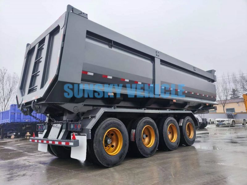 New Tipper semi-trailer for transportation of bulk materials SUNSKY 4-Axle Dump Semi-trailer: picture 6