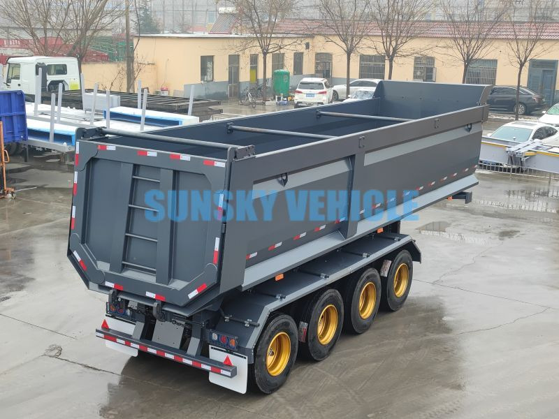 New Tipper semi-trailer for transportation of bulk materials SUNSKY 4-Axle Dump Semi-trailer: picture 3