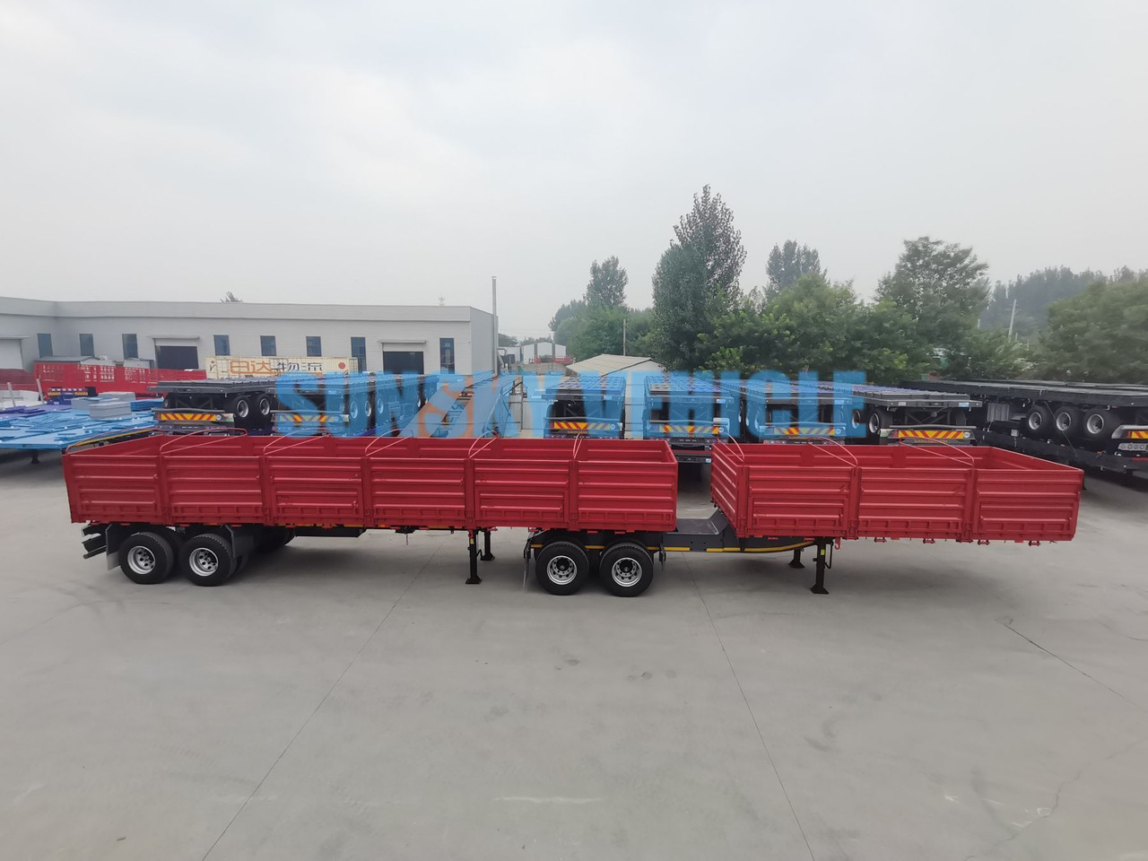 New Dropside/ Flatbed semi-trailer for transportation of food SUNSKY Interlink Semi Trailer: picture 6