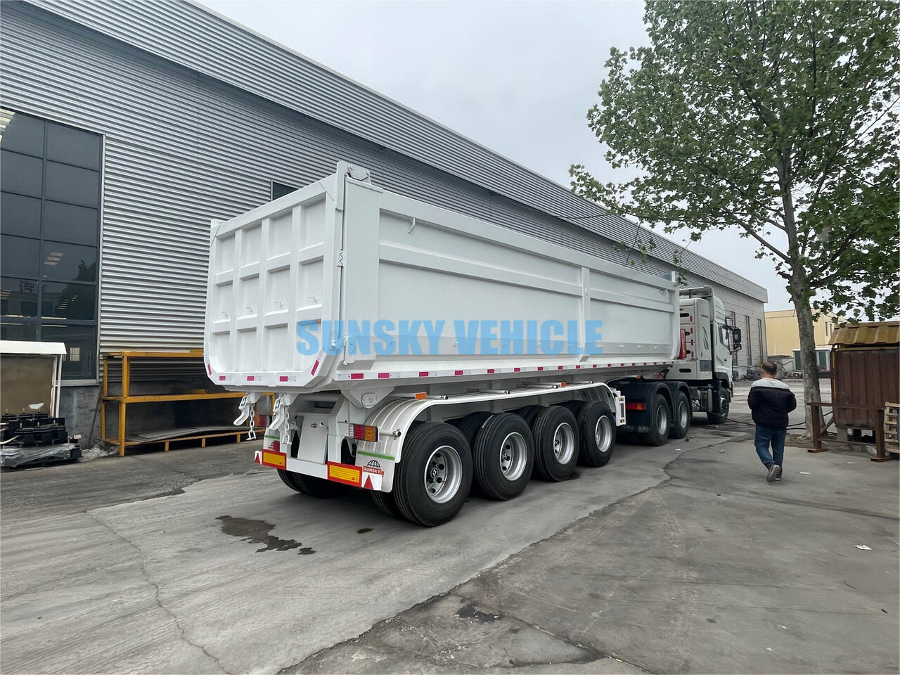 New Tipper semi-trailer for transportation of bulk materials SUNSKY Tipper  Trailer: picture 14