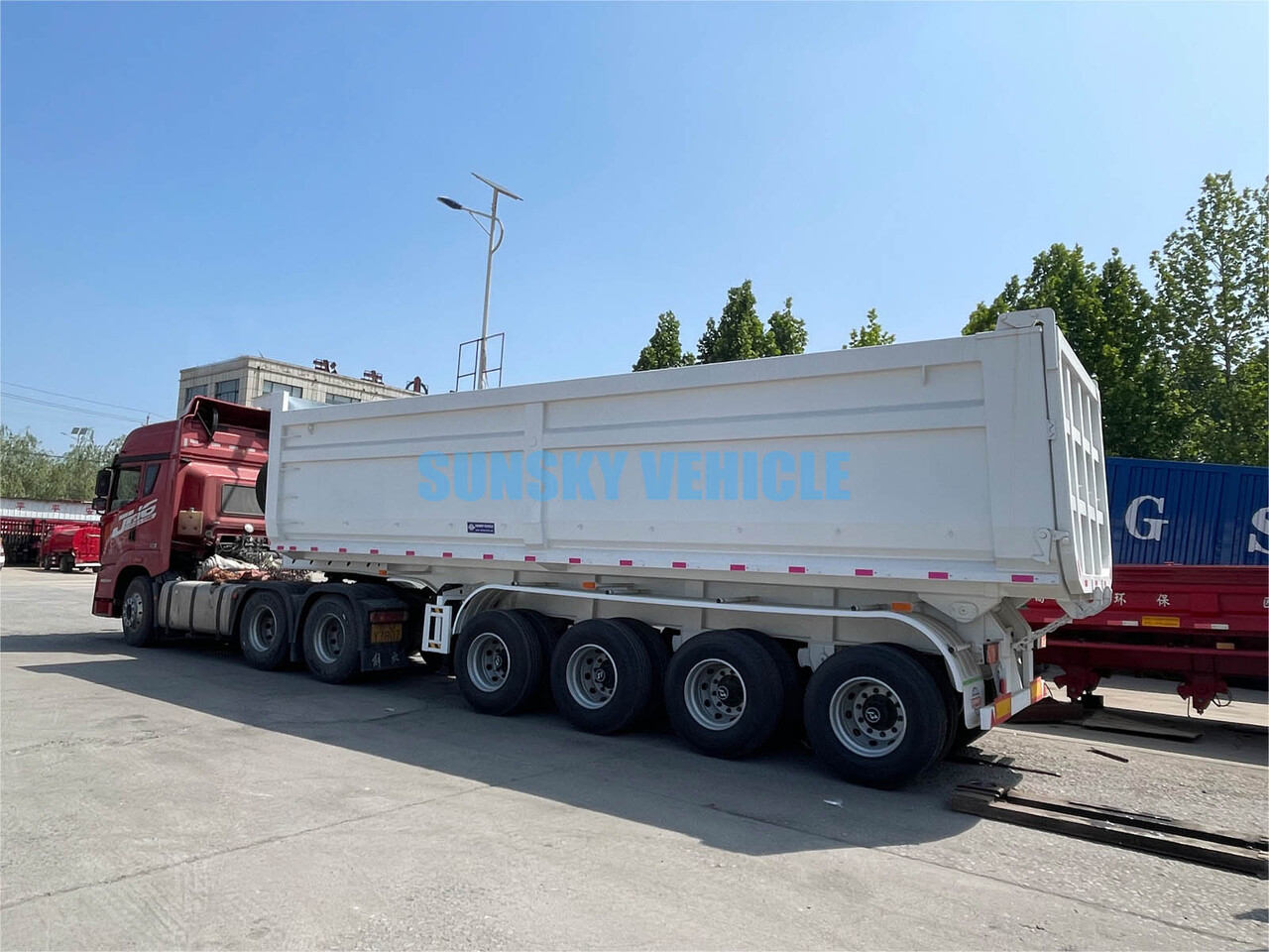 New Tipper semi-trailer for transportation of bulk materials SUNSKY Tipper  Trailer: picture 16
