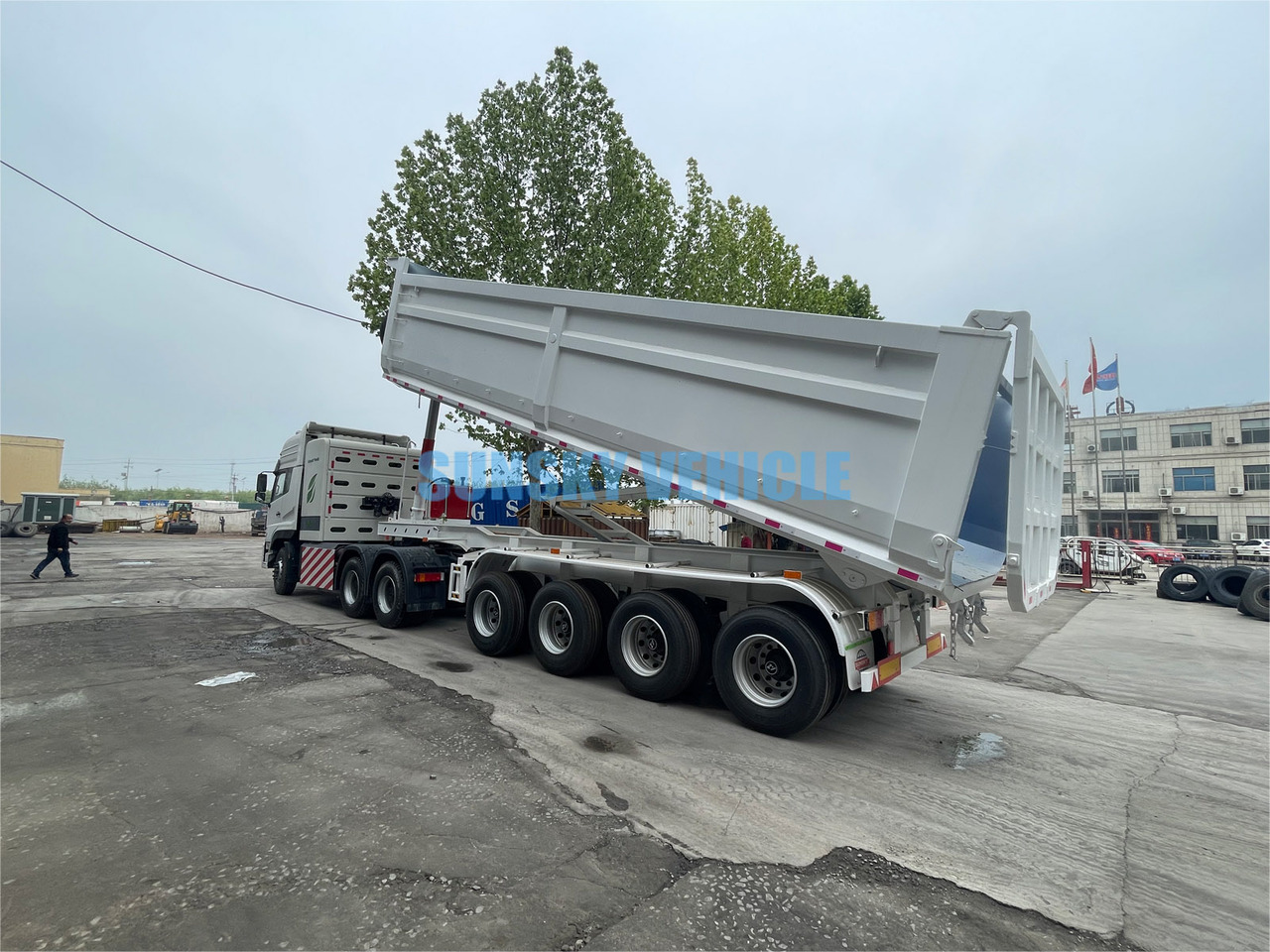 New Tipper semi-trailer for transportation of bulk materials SUNSKY Tipper  Trailer: picture 15