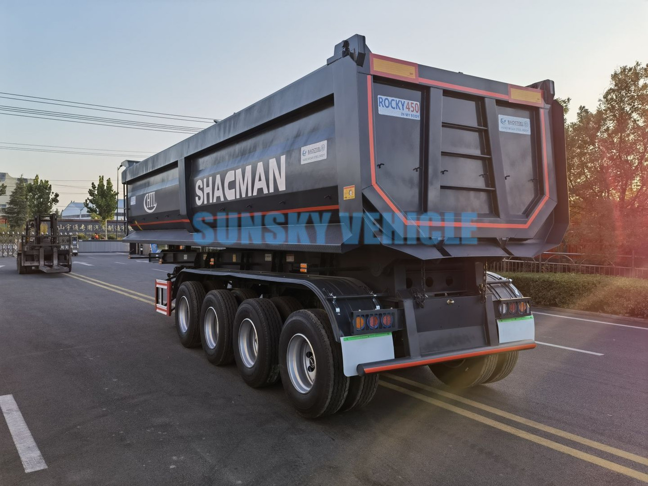 New Tipper semi-trailer for transportation of bulk materials SUNSKY Tipper  Trailer: picture 2