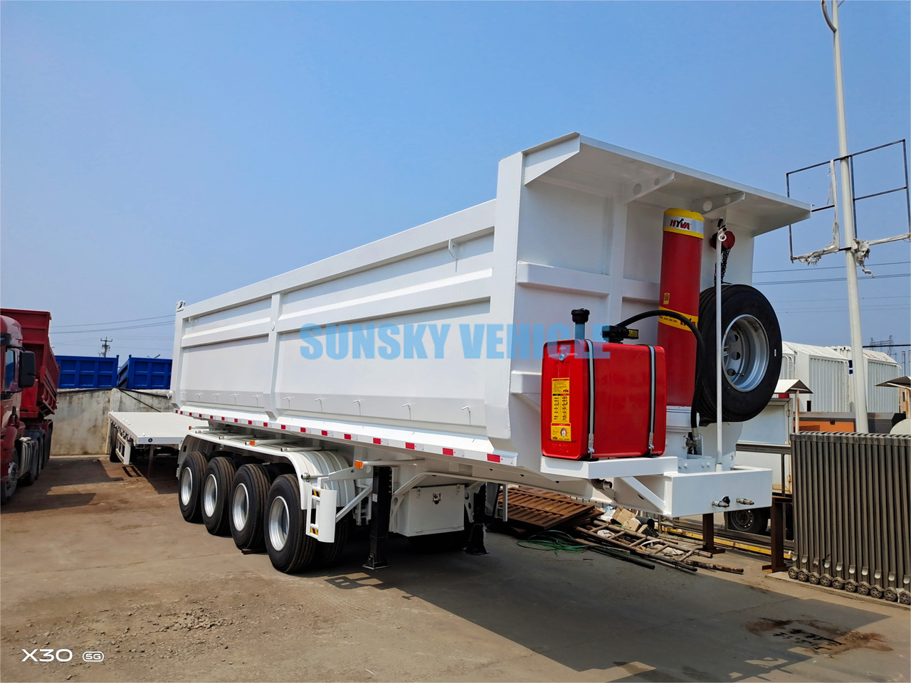 New Tipper semi-trailer for transportation of bulk materials SUNSKY Tipper  Trailer: picture 10