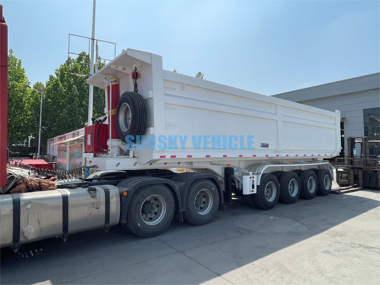 New Tipper semi-trailer for transportation of bulk materials SUNSKY Tipper  Trailer: picture 12