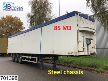 Closed box semi-trailer Samro Walking-floor 85 M3, Steel chassis, Disc brakes: picture 1