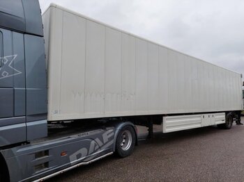 Closed box semi-trailer Scheuwimmer 1-Achs gelenkt  LBW- Interhydraulik,: picture 1