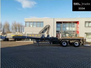 Dropside/ Flatbed semi-trailer Schmidt Schütte / Stahl / Lenkachse / Ausschub  von 1,5m: picture 1