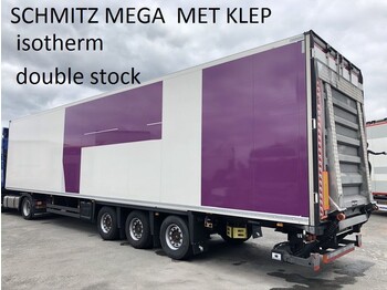 Refrigerator semi-trailer Schmitz Cargobull 3 ass ISO (geen koelmotor) oplegger met 2T klep, 95/105 cm trekker: picture 1