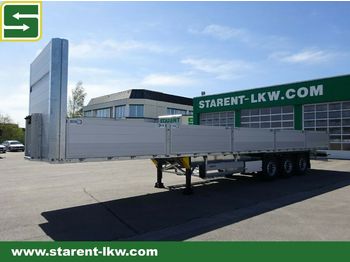 New Dropside/ Flatbed semi-trailer Schmitz Cargobull Baustofftrailer,Liftachse, Rungen, 80cm Bordwand: picture 1