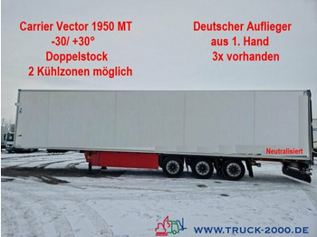 Schmitz Cargobull Carrier 1950 -2 Kühlzonen -Trennwand Doppelstock - Refrigerator semi-trailer: picture 1