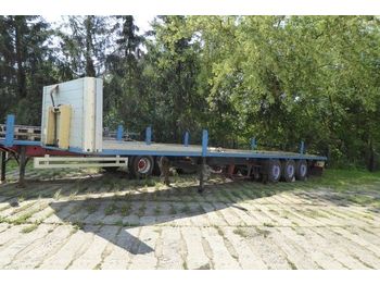 Dropside/ Flatbed semi-trailer Schmitz Cargobull S01, 3 Achser Platte mit schweren Zurrösen: picture 1