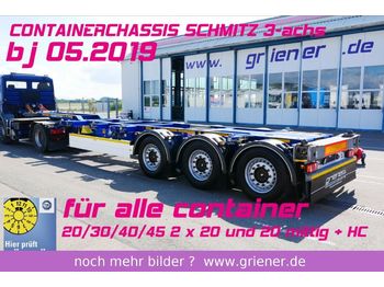 Container transporter/ Swap body semi-trailer Schmitz Cargobull SCF 24 G 45 EURO 20/30/40/45 2 x 20 fuss LIFT: picture 1