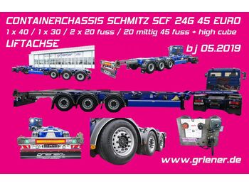 Container transporter/ Swap body semi-trailer Schmitz Cargobull SCF 24 G 45 EURO / 20/30/40/45 fuss LIFT: picture 1