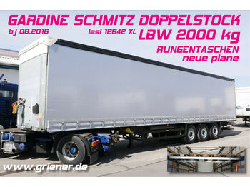 Curtainsider semi-trailer Schmitz Cargobull SCS 24/ GARDINE / LBW / DOPPELSTOCK/LASI/RUNGEN: picture 1