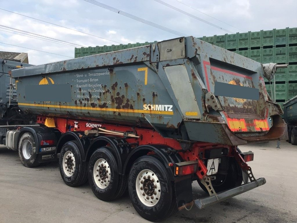 Tipper semi-trailer Schmitz Cargobull SKI 24 SL7,2 Stahl Hydr. Heckklappe Liftachse: picture 3
