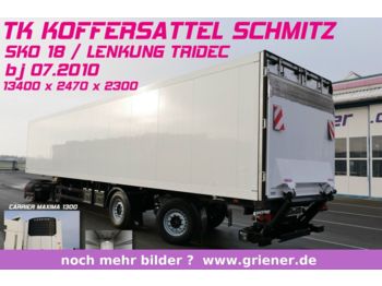Refrigerator semi-trailer Schmitz Cargobull SKO 18/ LBW 2000 kg /TRIDEC / CARRIER 1300 CITY: picture 1