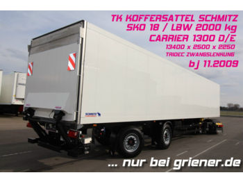 Refrigerator semi-trailer Schmitz Cargobull SKO 18/ LBW 2000 kg /TRIDEC / CARR IER 1300 BLUM: picture 1