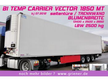 Refrigerator semi-trailer Schmitz Cargobull SKO 24/ BI TEMP / LBW /BLUMEN / TRENNWAND TÜRE: picture 1