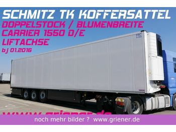 Refrigerator semi-trailer Schmitz Cargobull SKO 24/ DOPPELSTOCK /BLUMEN / CARR IER 1550 lift: picture 1