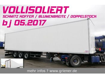 Refrigerator semi-trailer Schmitz Cargobull SKO 24/ DOPPELSTOCK / BLUMEN FP 45 VOLLISOLIERT: picture 1