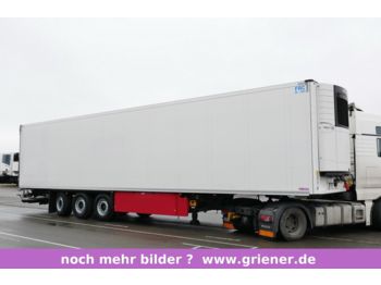 Refrigerator semi-trailer Schmitz Cargobull SKO 24/ LBW BÄR 2000 kg/ LENKACHSE / DS / BLUMEN: picture 1