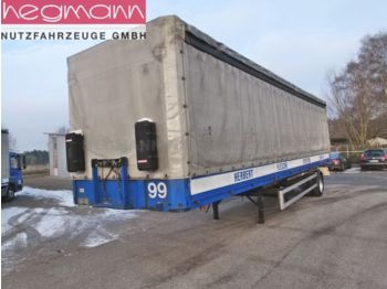 Curtainsider semi-trailer Schmitz Cargobull SPR 10, 1-Achs Sattelauflieger, Bordwände, Edsch: picture 1