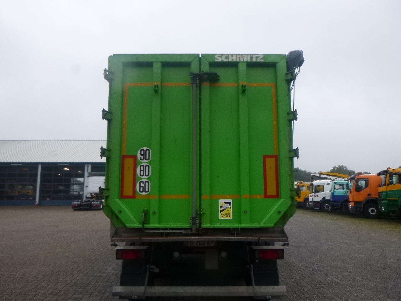 Tipper semi-trailer Schmitz Cargobull Tipper trailer steel 58 m3 + tarpaulin: picture 5