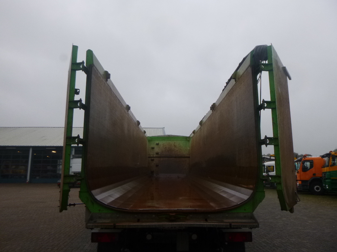 Tipper semi-trailer Schmitz Cargobull Tipper trailer steel 58 m3 + tarpaulin: picture 13