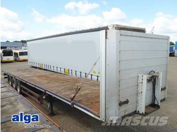 Dropside/ Flatbed semi-trailer Schmitz S01, Plattform, 13600mm lang, SAF, Trommel: picture 1