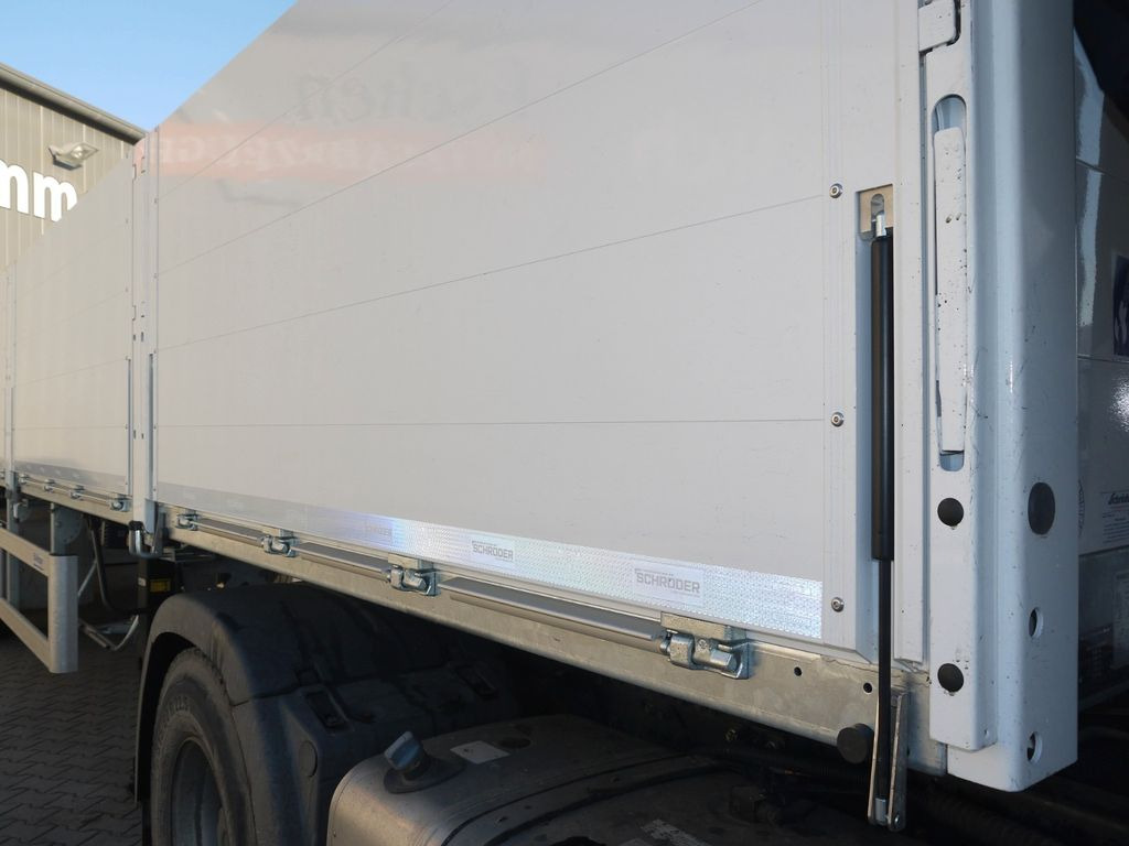 New Dropside/ Flatbed semi-trailer Schröder 12,85m*Rollkran-Kran*Pritsche Lenkachse: picture 9