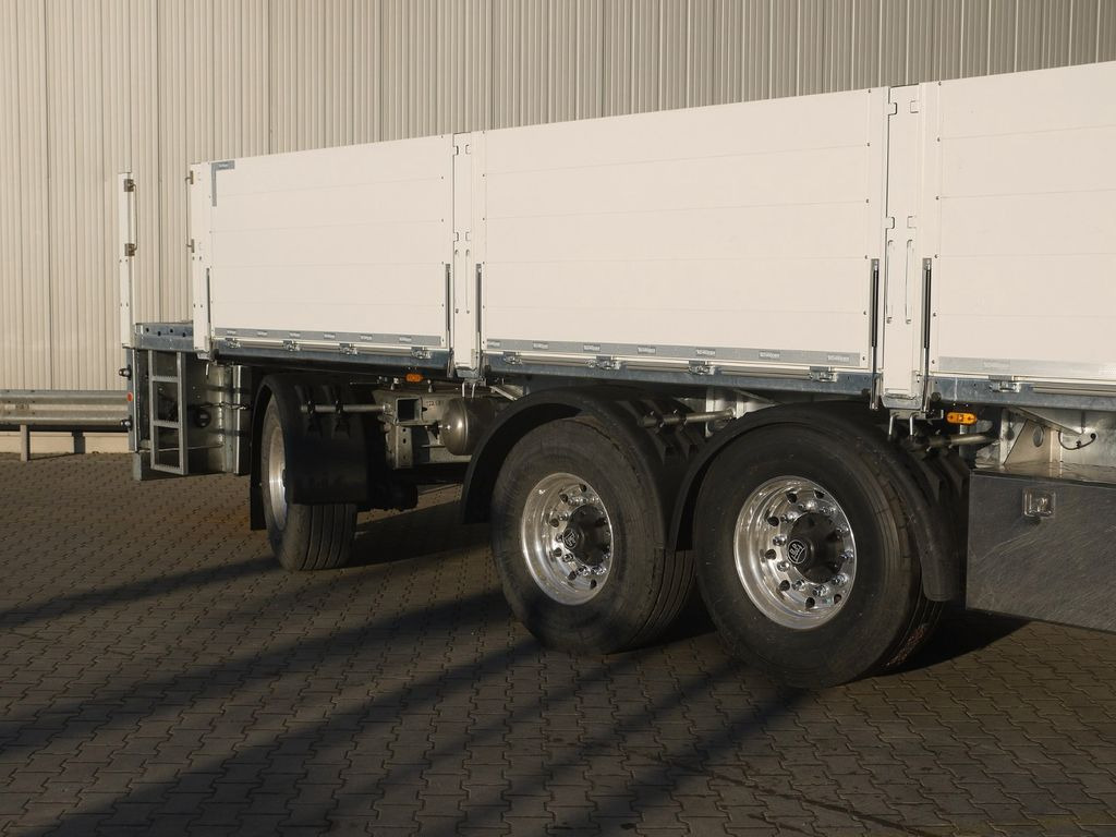 New Dropside/ Flatbed semi-trailer Schröder 12,85m*Rollkran-Kran*Pritsche Lenkachse: picture 8