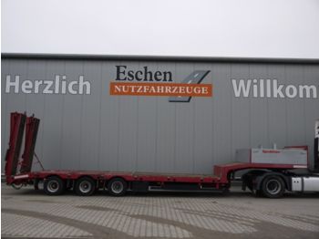 Low loader semi-trailer Schwarzmüller 3. Achse gel., Luft, verbreiterbar, Hydr. Rampen: picture 1