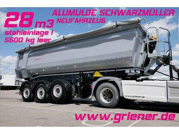 New Tipper semi-trailer Schwarzmüller K serie /ALUMULDE 5500 KG 28m³/ ALU/STAHLEINLAGE: picture 1