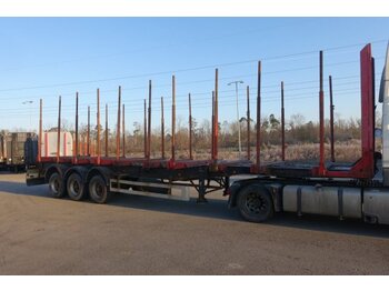 Timber semi-trailer for transportation of timber Schwarzmüller RSA3 Holzauflieger, 10 Paar Rungenpaare: picture 1