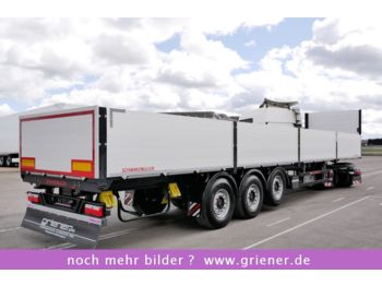 Dropside/ Flatbed semi-trailer Schwarzmüller S1 / BAUSTOFF / RUNGENTASCHEN / LIFT / 5900 kg !: picture 1