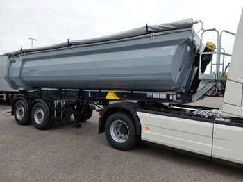New Tipper semi-trailer Schwarzmüller Stahlrundmulde 25 m³, Liftachse, Rollplane, Sofort Verfügbar: picture 1