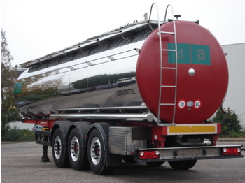 Berger Food - milk tank, 32.000 l., 4 comp., Light weight: 5.660 kg. - Tank semi-trailer