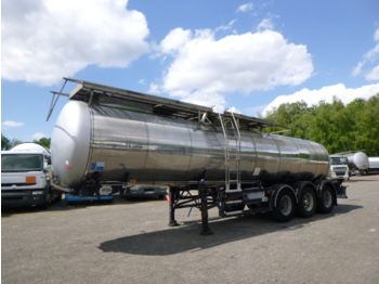 Feldbinder Food tank inox 23.5 m3 / 1 comp + pump - tank semi-trailer