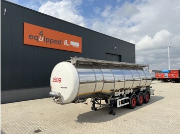 Tank semi-trailer Indox TOP, 37.500L/3-COMP, ADR, compleet nieuw assenstel (2021), Hydro: 2024, 2x liftas, L4BH, NL-trailer, APK/ADR: 03/2023