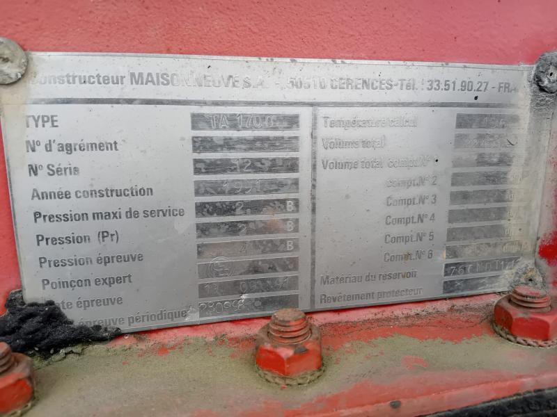 Tank semi-trailer Maisonneuve